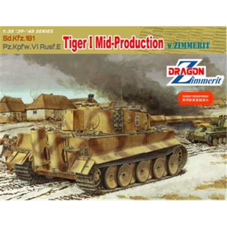 DRAGON 1/35 Tiger I Mid-Produciton  w/Zimmerit		