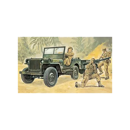 ITALERI Willys MB Jeep with Trailer