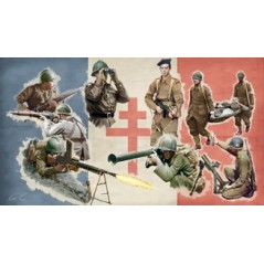 ITALERI WWII - Free French Infantry