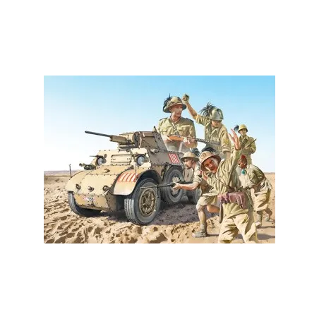 ITALERI AB 41 with Bersaglieri Italien Infantry El Almn