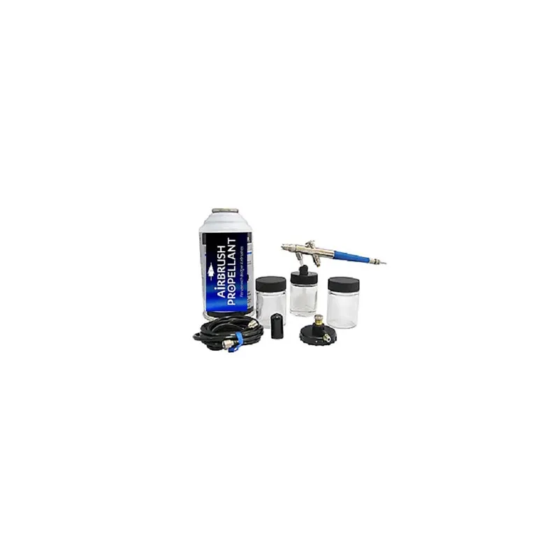 BADGER Siphon Feed 200 Airbrush, with Propel, Jar, Regulator & Hose BADGER Siphon Feed 200 Airbrush, with Propel, Jar, Regulator & Hose
