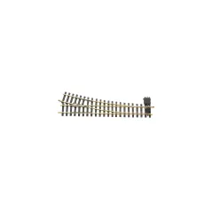 LGB Right Manual Turnout, R5, 15Â°