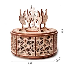 WOOD TRICK Dancing Ballerinas ( music box)