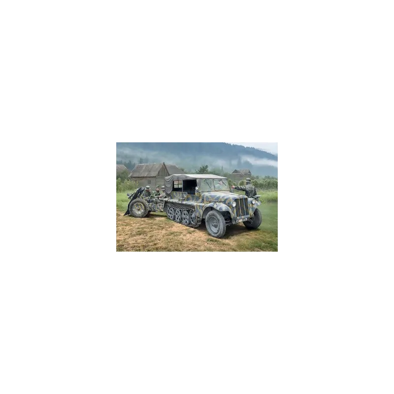 ITALERI SD KFZ 10 Demag with LE IG18 & Crew