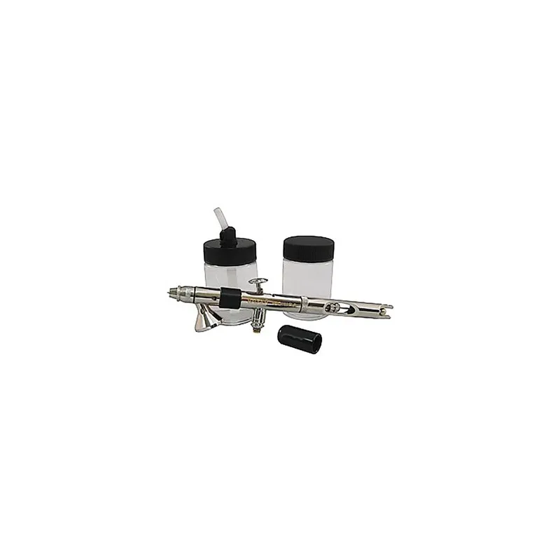 BADGER 360 Universal Airbrush, 2ea. 3/4oz. jars, jar adaptor
