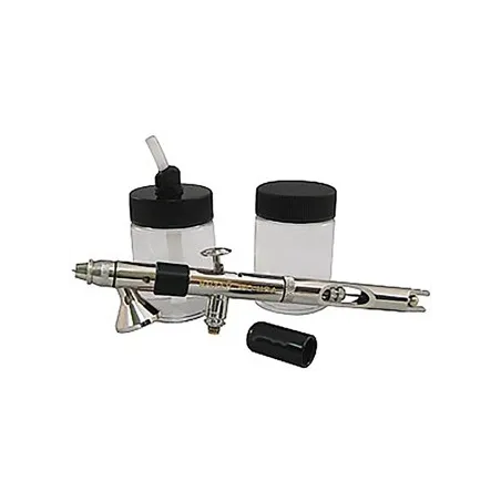 BADGER 360 Universal Airbrush, 2ea. 3/4oz. jars, jar adaptor