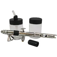 BADGER 360 Universal Airbrush, 2ea. 3/4oz. jars, jar adaptor