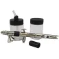 BADGER 360 Universal Airbrush, 2ea. 3/4oz. jars, jar adaptor