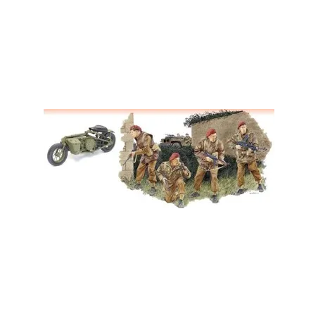 DRAGON 2nd SAS REGIMENT w/WELBIKE AND DROP TUBE CONTAINER (FRANCE 1944) (PREMIUM EDITION)