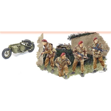 DRAGON 2nd SAS REGIMENT w/WELBIKE AND DROP TUBE CONTAINER (FRANCE 1944) (PREMIUM EDITION)
