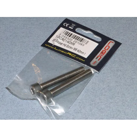 RACTIVE SS Socket Hd Screw M6 40mm Pk2 T-SCR01/40M6