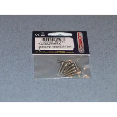 RACTIVE SS Pozi Pan Hd Scr M2.5 12mm Pk8 T-SCR04/12M2-5