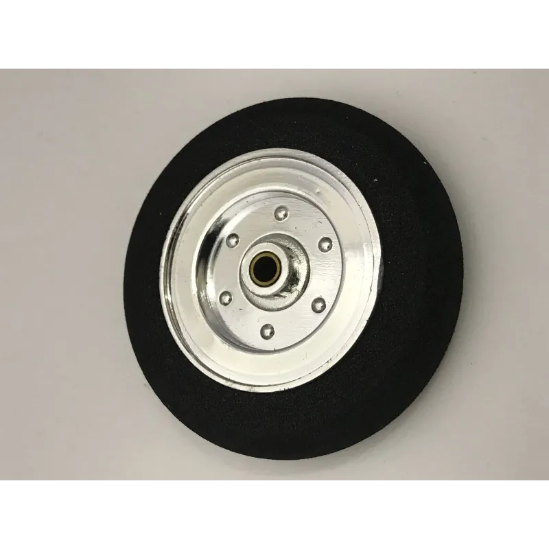 D- 45mm x H- 9mm x 3mm centre Electroplate Super Light Wheel (Plastic rim,Foam Tyre)
