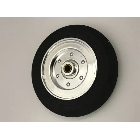 D- 45mm x H- 9mm x 3mm centre Electroplate Super Light Wheel (Plastic rim,Foam Tyre)