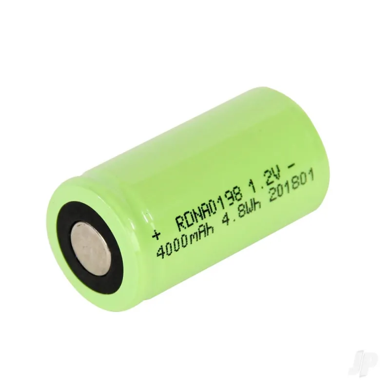Radient NiMH 1.2V 4000mAh SC SCR, No Tabs, Glow