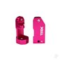 Traxxas Caster blocks, 30-degree, pink-anodised 6061-T6 aluminium (left & right) / suspension screw pin (2 pcs)