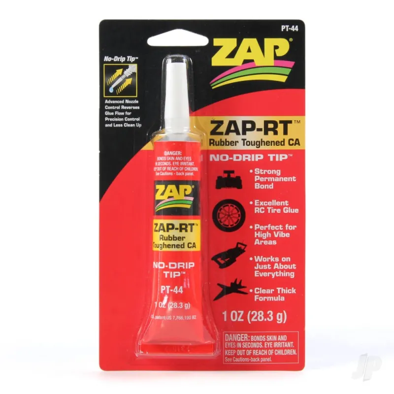 Zap PT44 Zap-RT Rubber Toughened CA 1oz