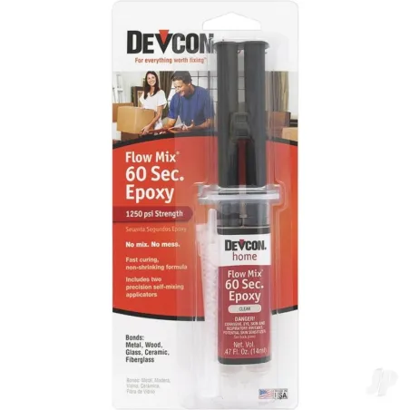 Devcon 60 Second Epoxy Flow-Mix (14ml Syringe)