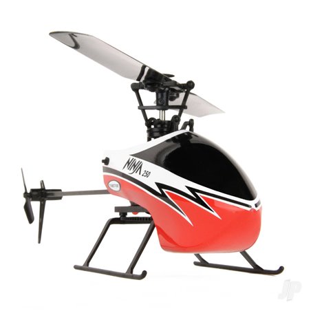 Twister Ninja 250 Flybarless Helicopter with 6-Axis Stabilisation and Altitude Hold (Red)