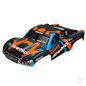 Traxxas Body, Slash 4X4, orange and Blue (painted, decals applied)