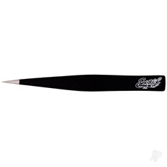 Excel Hollow Handle Ultra Fine Point Tweezers, Black (Carded)