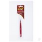Excel Hollow Handle Ultra Fine Point Tweezers, Red (Carded)