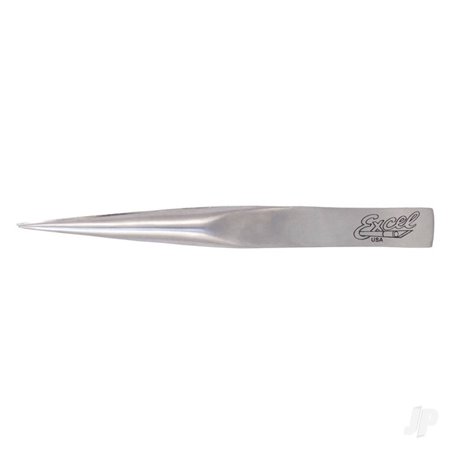 Excel Hollow Handle Ultra Fine Point Tweezers, Polished (Carded)