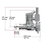 Stinger Engines 26cc Petrol 2-Stroke Single Cylinder Rear Exhaust Stinger Engine