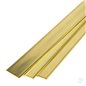 K&S 1/4in Brass Strip, .064in Thick (36in long) (Bulk Pack of 4 Items)