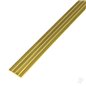 K&S 1/4in Brass Strip, .064in Thick (36in long) (Bulk Pack of 4 Items)