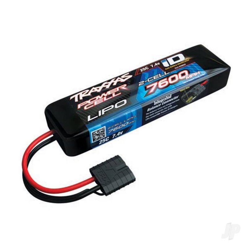 Traxxas LiPo 2S 7600mAh 7.4V 25C iD Power Cell Battery