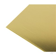 K&S .032in 10x4in Brass Sheet (Bulk Pack of 3 Items)