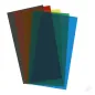 Evergreen 6x12in (15x30cm) Transparent Coloured Sheet .010in Thick (1 each: Red. Blue. Green. Yellow & Black)