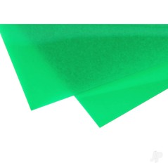 Evergreen 6x12in (15x30cm) Transparent Coloured Sheet .010in Thick GREEN (2 Sheet per pack)