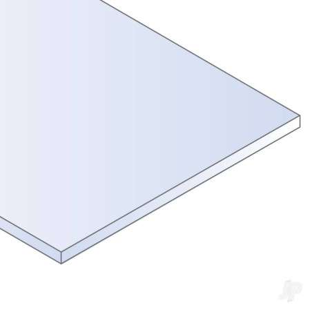 Evergreen 6x12in (15x30cm) Transparent Coloured Sheet .010in Thick GREEN (2 Sheet per pack)