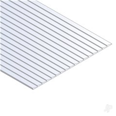 Evergreen 6x12in (15x30cm) Clapboard Siding Sheet .040in (1.0mm) Thick .050in Spacing (1 Sheet per pack)