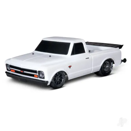 Traxxas Drag Slash 1:10 2WD Brushless Electric RTR Drag Racing Truck, Diamond White (+ TQi 2-ch, TSM, VXL-3S, Velineon 3500kV)
