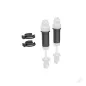 Traxxas Body, GTM shock, 6061-T6 aluminium (dark titanium-anodised) (includes spring pre-load spacers) (2)