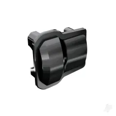 Traxxas Differential cover, front or rear (black chrome) (2)