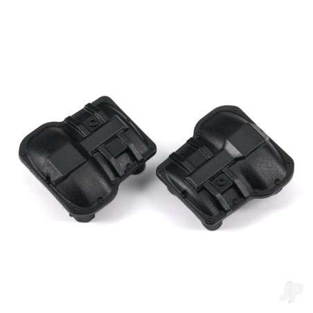 Traxxas Differential cover, front or rear (black) (2)