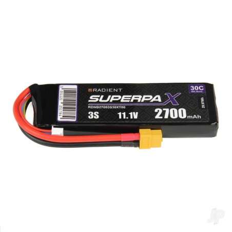 Radient LiPo 3S 2700mAh 11.1V 30C XT60
