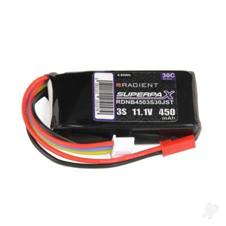 Radient LiPo 3S 450mAh 11.1V 30C JST