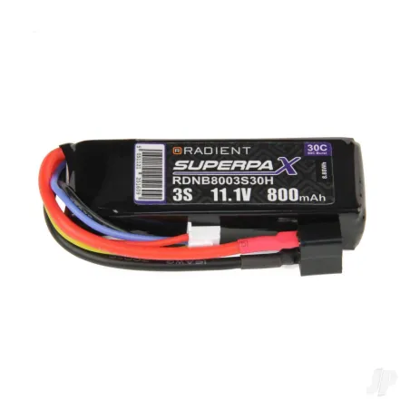 Radient LiPo 3S 800mAh 11.1V 30C Deans (HCT)