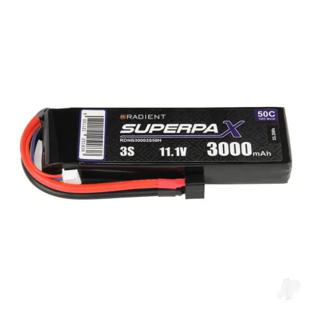 Radient LiPo 3S 3000mAh 11.1V 50C Deans (HCT)