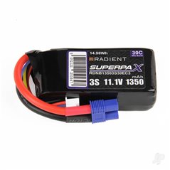 Radient LiPo 3S 1350mAh 11.1V 30C EC3