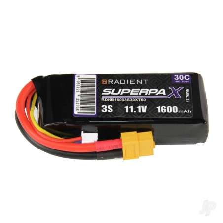 Radient LiPo 3S 1600mAh 11.1V 30C XT60