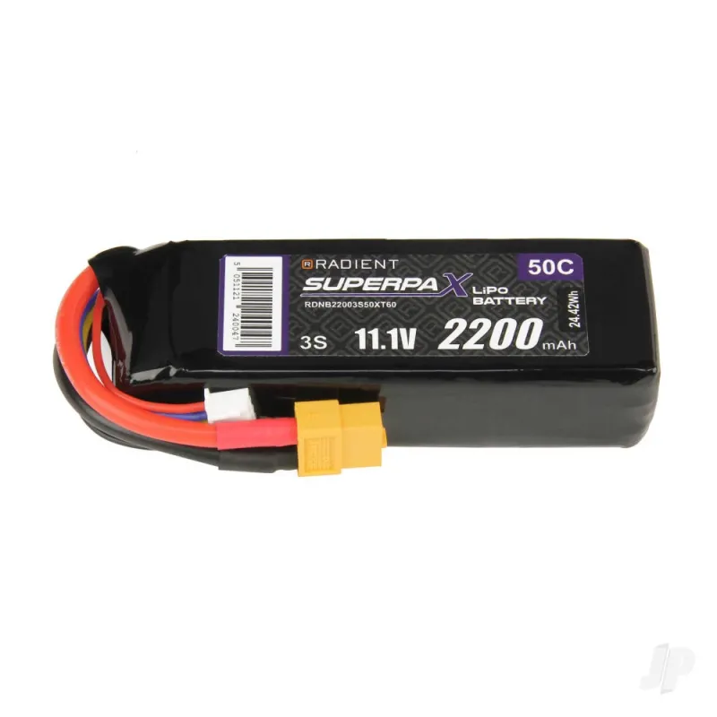 Radient LiPo 3S 2200mAh 11.1V 50C XT60