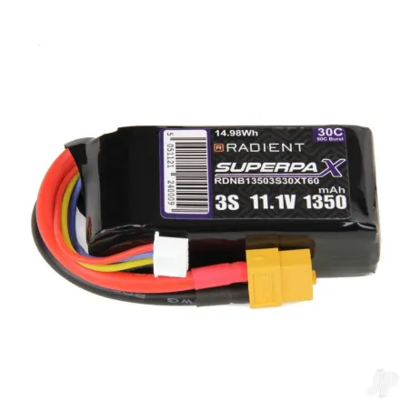 Radient LiPo 3S 1350mAh 11.1V 30C XT60