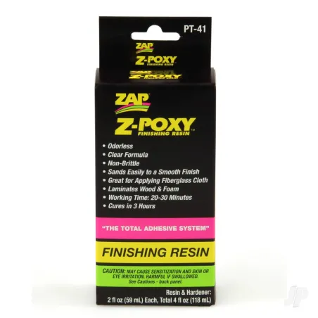 Zap PT41 Z-Poxy Finishing Resin 4oz (Box of 6)