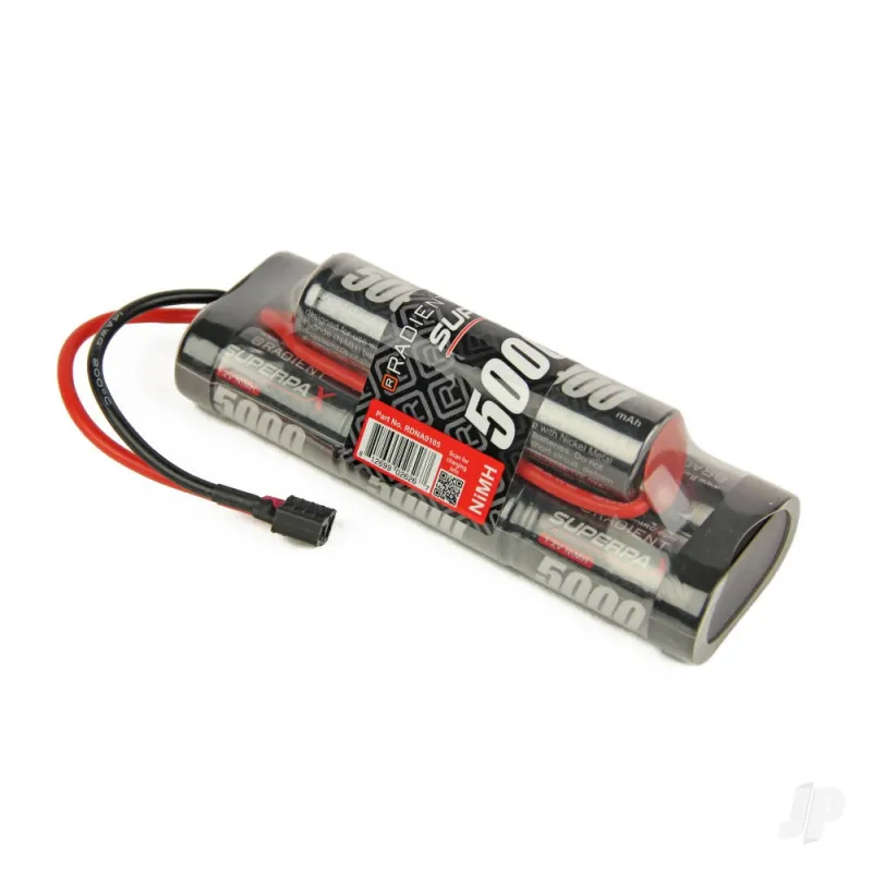 Radient NiMH 9.6V 5000mAh SC 6-2 Hump, Deans (HCT)